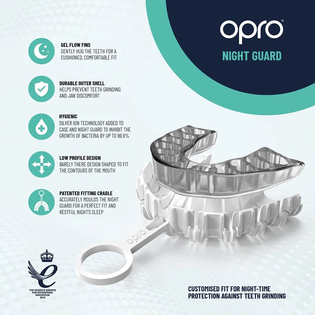 Капа від бруксизму OPRO Night Guard Clear ціна