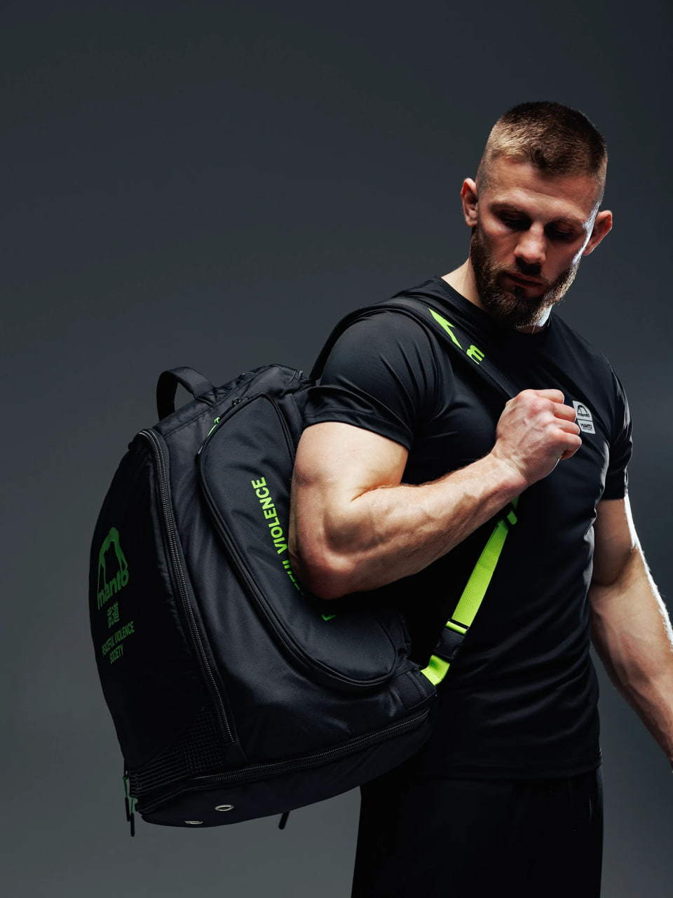 Transforming backpack MANTO XL Society Black photo