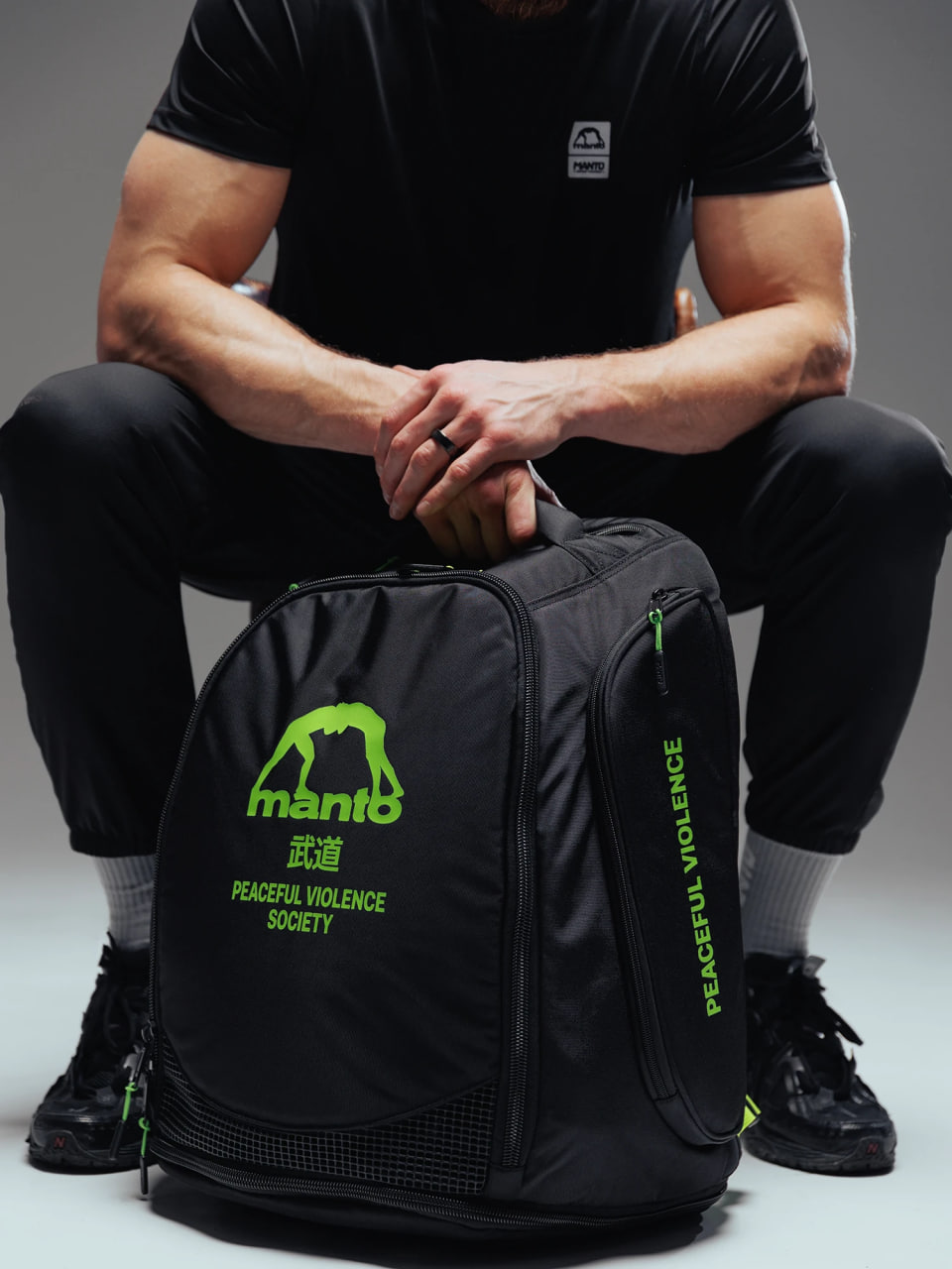 Transforming backpack MANTO XL Society Black original