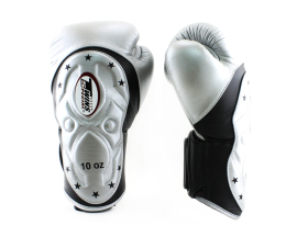 Боксерские перчатки Twins Velcro Extra Design BGVL6-MK Black Silver, Фото № 2
