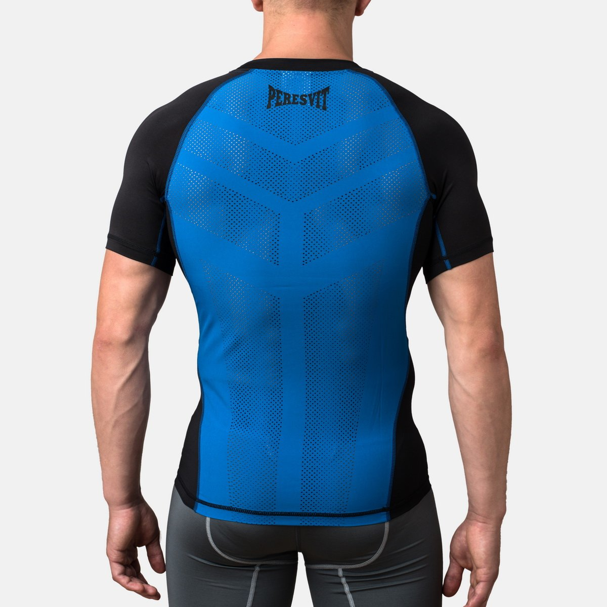 Компрессионная футболка Peresvit Air Motion Black Blue Short Sleeve