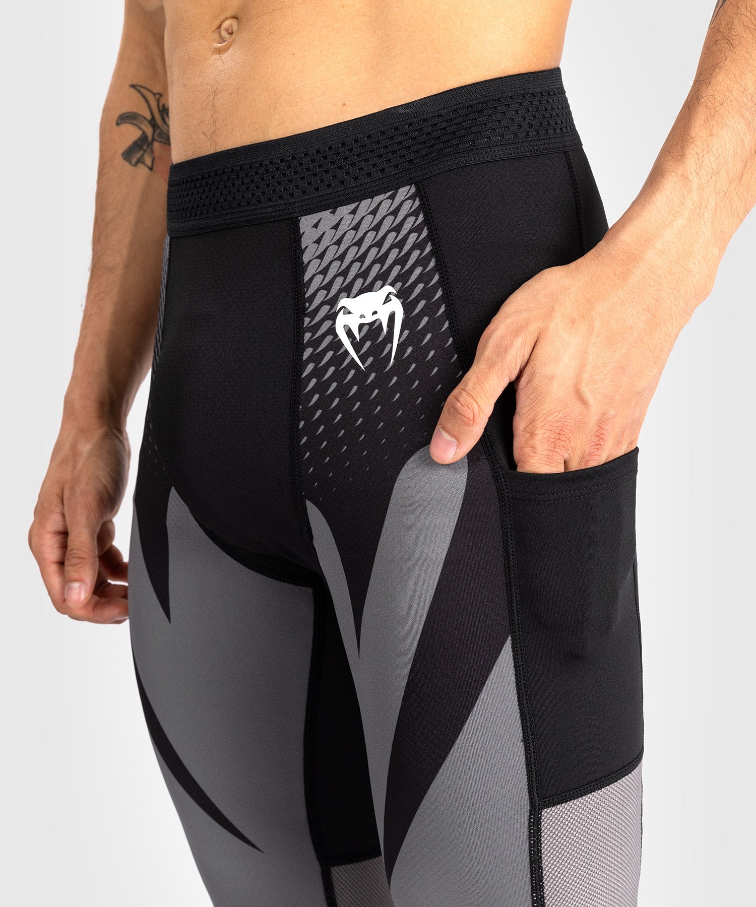 Venum Attack Mens Spats Black compression pants original