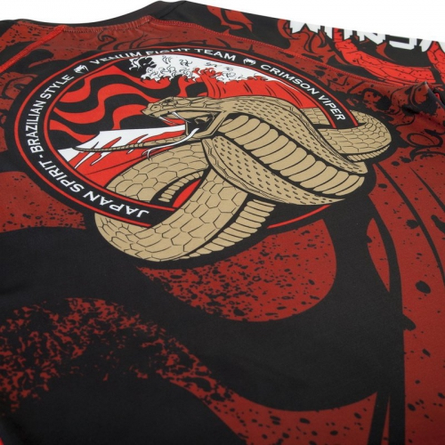Venum Crimson Viper Rashguard Short Sleeves Black Red cost