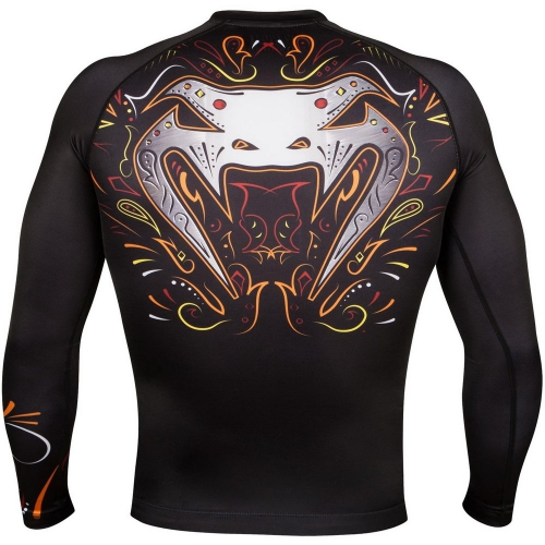 Рашгард Venum Santa Muerte 2.0 Rashguard Long Sleeves Black фото