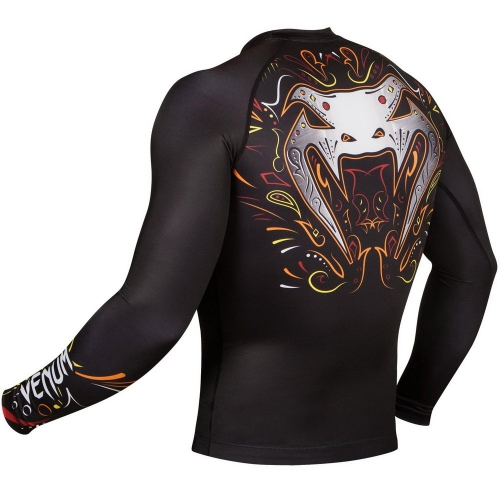 Рашгард Venum Santa Muerte 2.0 Rashguard Long Sleeves Black оригинал