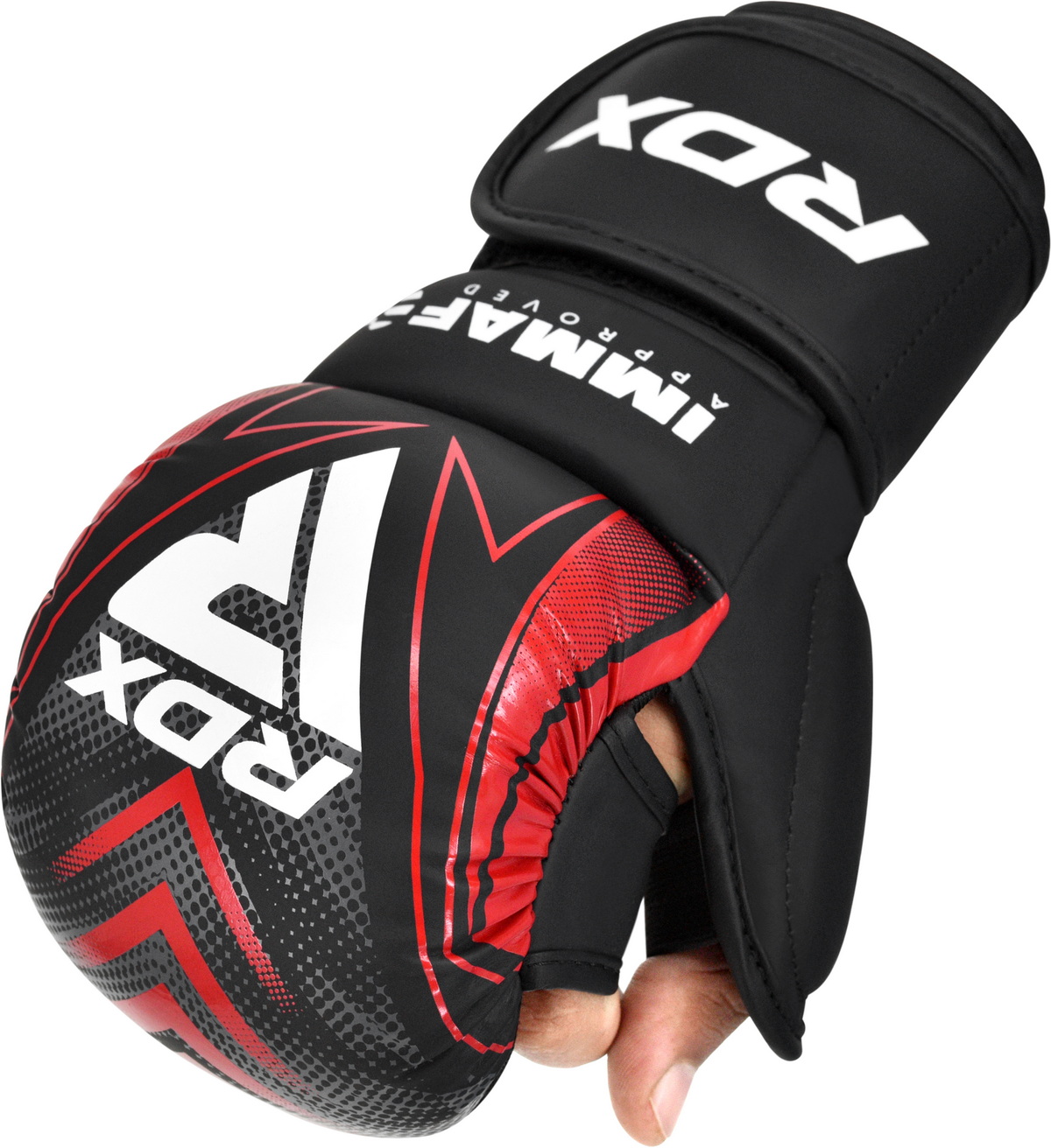 Рукавиці для MMA RDX Shooter Grappling Gloves IMMAF-1 Red