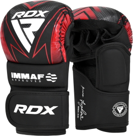 Перчатки для MMA RDX Shooter Grappling Gloves IMMAF-1 Red, Фото № 2