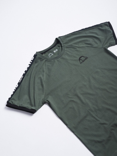 Футболка MANTO T-shirt Stripe 21 Olive купити