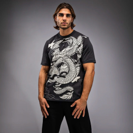 Футболка Venum Dragon’s Flight Men’s T-Shirt Charcoal Grey Cream White