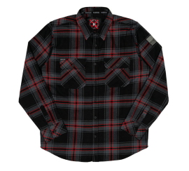 Howitzer Fleet Longsleeve Flannel Shirt Black
