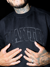 Лонгслив MANTO Crewneck Varsity Black, Фото № 3