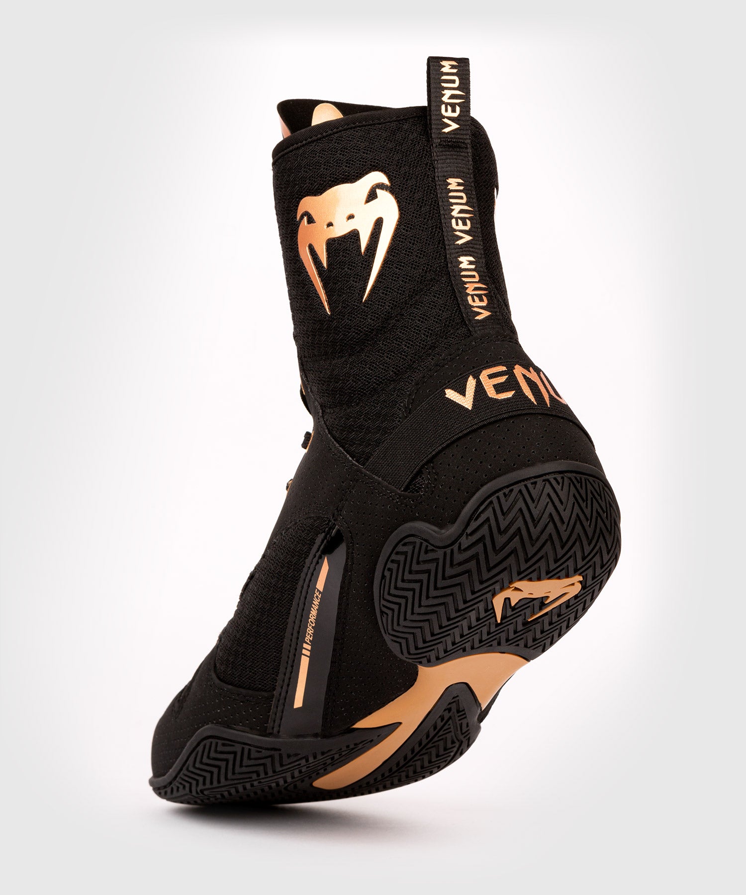Боксерки Venum Elite Boxing Shoes Black Bronze купить