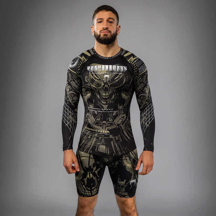 Рашгард Venum Invader Long Sleeve Rashguard Black Sand