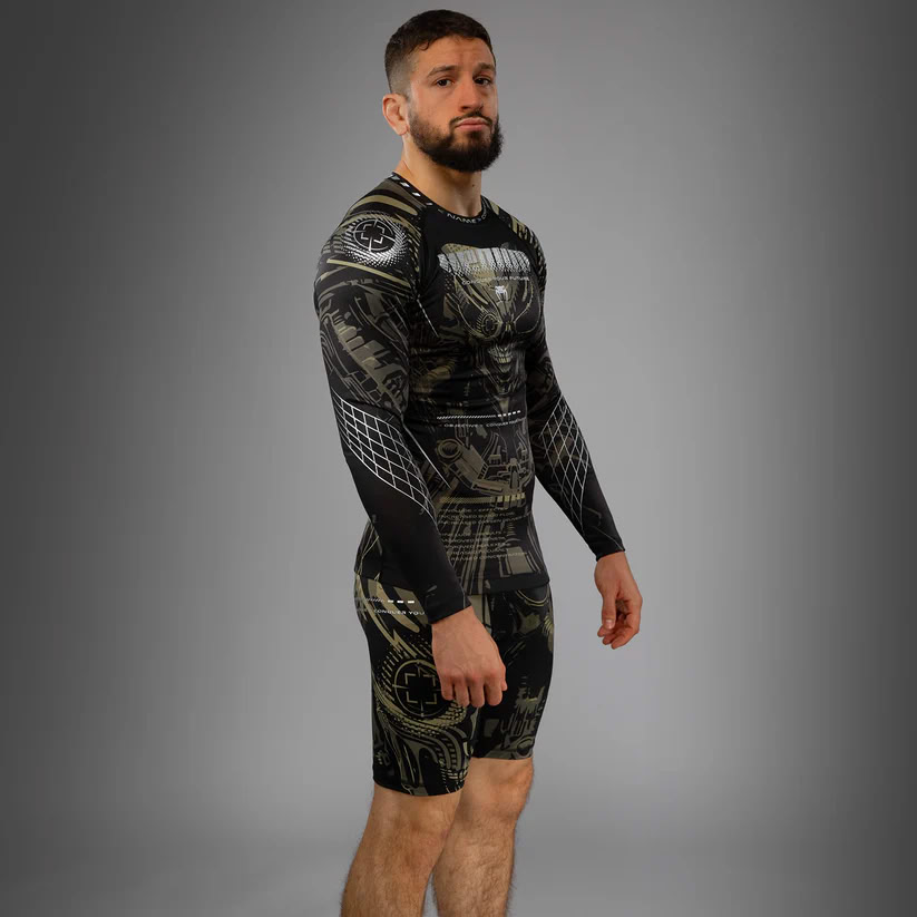 Рашгард Venum Invader Long Sleeve Rashguard Black Sand купити