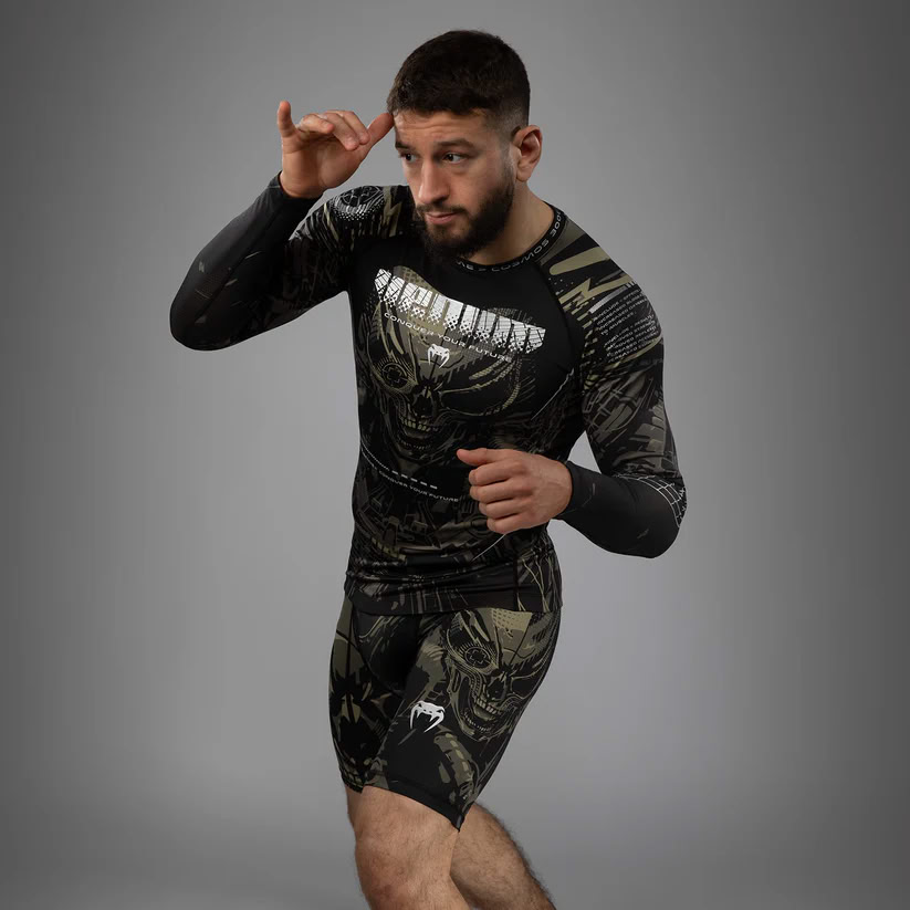 Рашгард Venum Invader Long Sleeve Rashguard Black Sand фото