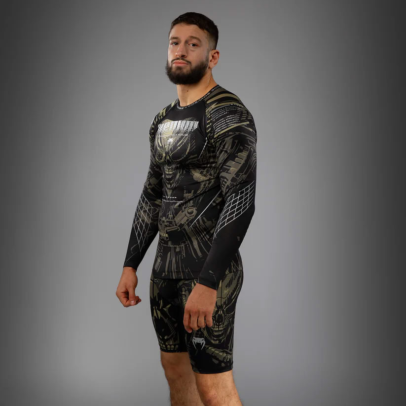 Рашгард Venum Invader Long Sleeve Rashguard Black Sand оригінал