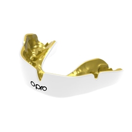 Капа с индивидуальной подгонкой OPRO Instant Custom Fit Single Color White Gold