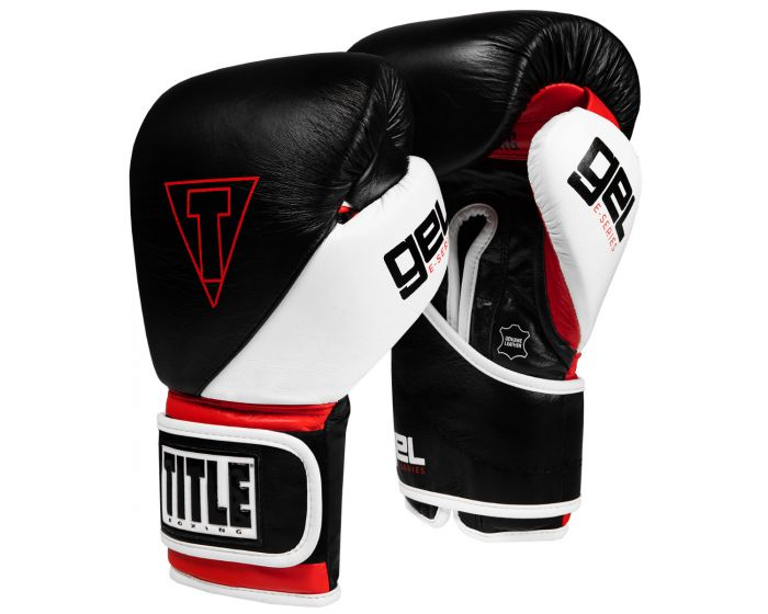 Боксерские перчатки Title GEL E-Series Training Gloves Black White