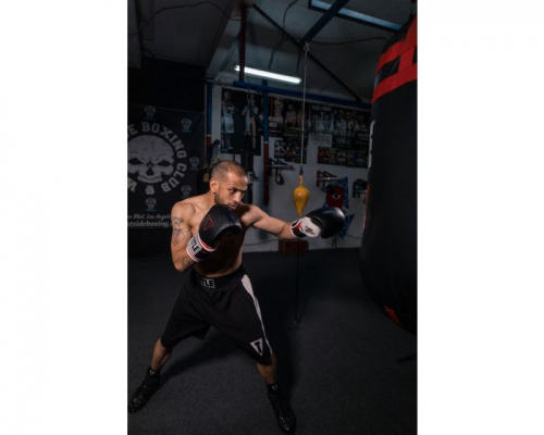 Боксерські рукавиці Title GEL E-Series Training Gloves Black White фото