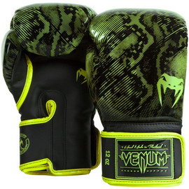 Боксерские перчатки Venum Fusion Boxing Gloves Neo Yellow Black, Фото № 2
