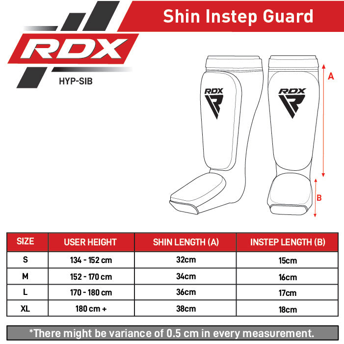 Захист гомілки RDX Hosieri Shin Instep Guard Black розмір