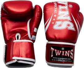 Боксерские перчатки Twins Fancy Boxing Gloves FBGDM3-TW6 Metallic Red