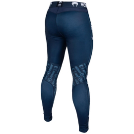 Компрессионные штаны Venum Logos Tights Navy Blue White, Фото № 7