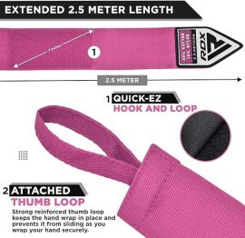 RDX Boxing Hand Wraps 2.5 Metter Pink price