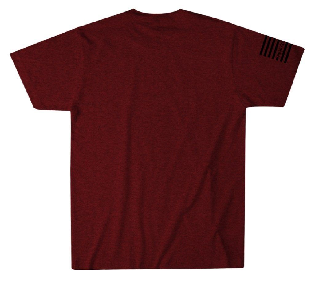 Howitzer Standard Patriot Crimson Black Heather T-shirt buy