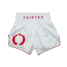 Thai shorts Fairtex BS1918 Enso White
