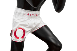 Тайські шорти Fairtex BS1918 Enso White ціна