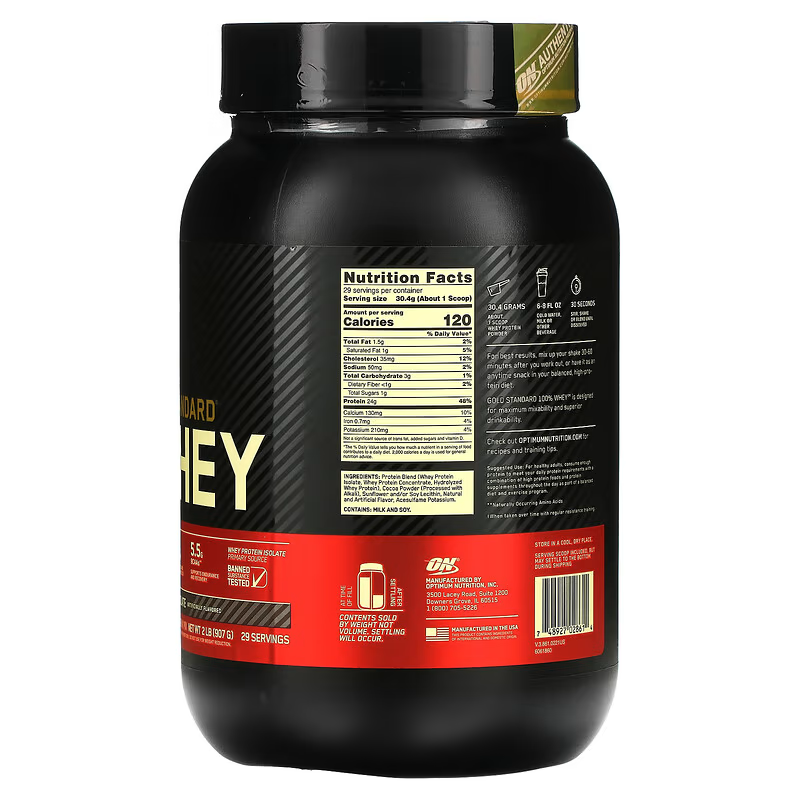 Сироватковий протеїн Optimum Nutrition Whey Gold Standart 907g Double Rich Chocolate купити