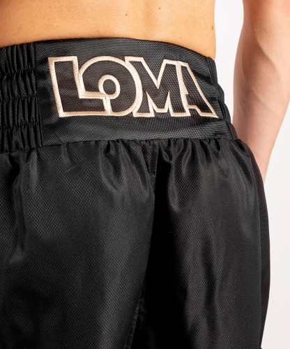 Venum Arrow Loma Signature Collection Boxing Shorts Black White size