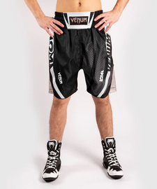 Шорти для боксу Venum Arrow Loma Sіgnature Collection Boxing Shorts Black White