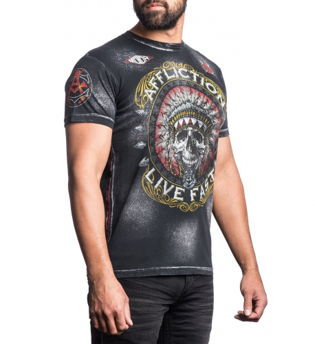 Футболка Affliction Ac Wartorn T-Shirt Black ціна