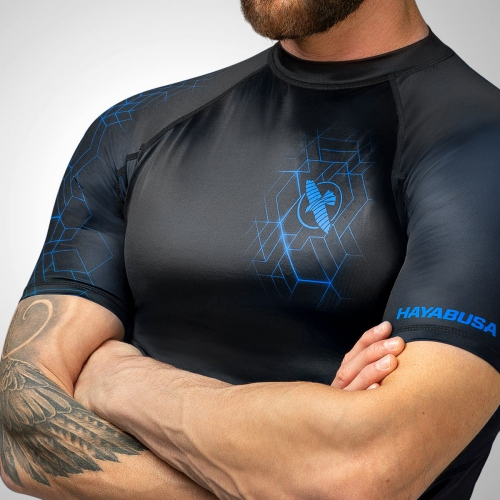 Hayabusa Geo Short Sleeve Rashguard Blue price