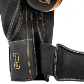 Боксерские перчатки Hayabusa H5 Boxing Gloves Black Gold, Фото № 3