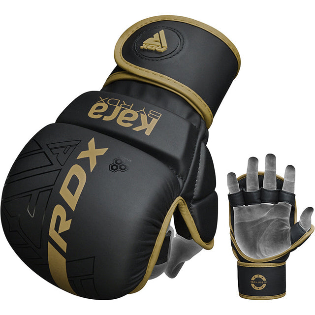 Рукавиці для MMA RDX F6 Kara Shooter Sparring Gloves Golden купити