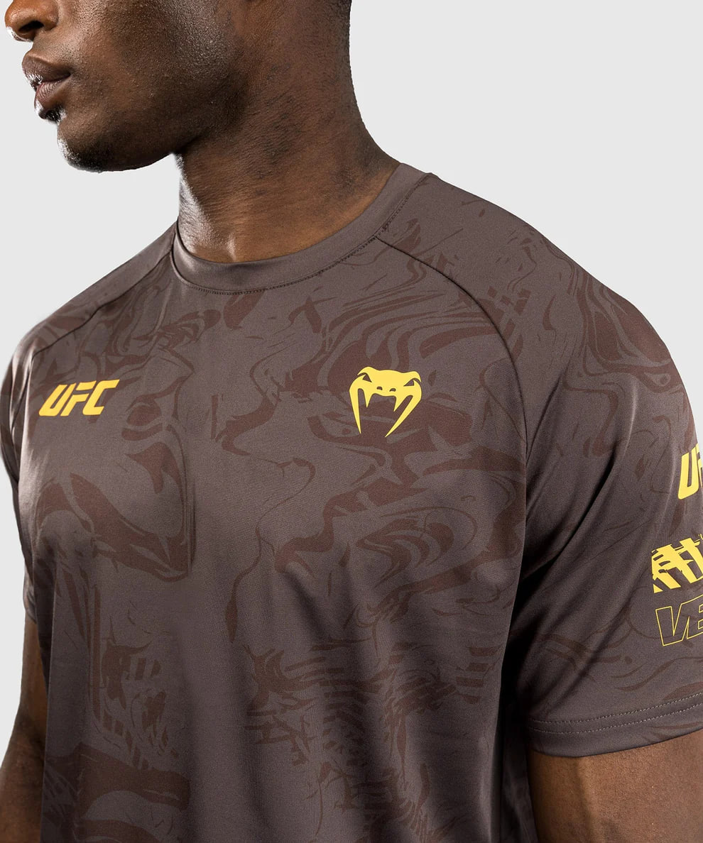 Футболка UFC Venum FIGHT WEEK 4.0 Mens Dry Tech Dark Brown купить