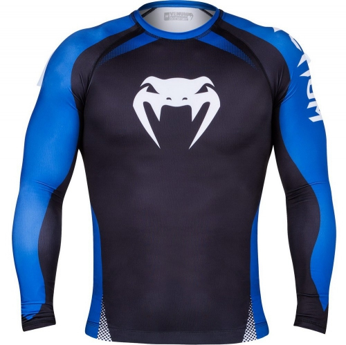 Рашгард Venum No Gi IBJJF Approved Rash Guard Black Blue купить