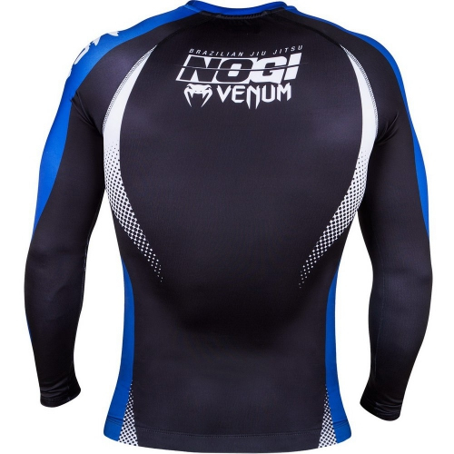 Рашгард Venum No Gi IBJJF Approved Rash Guard Black Blue цена