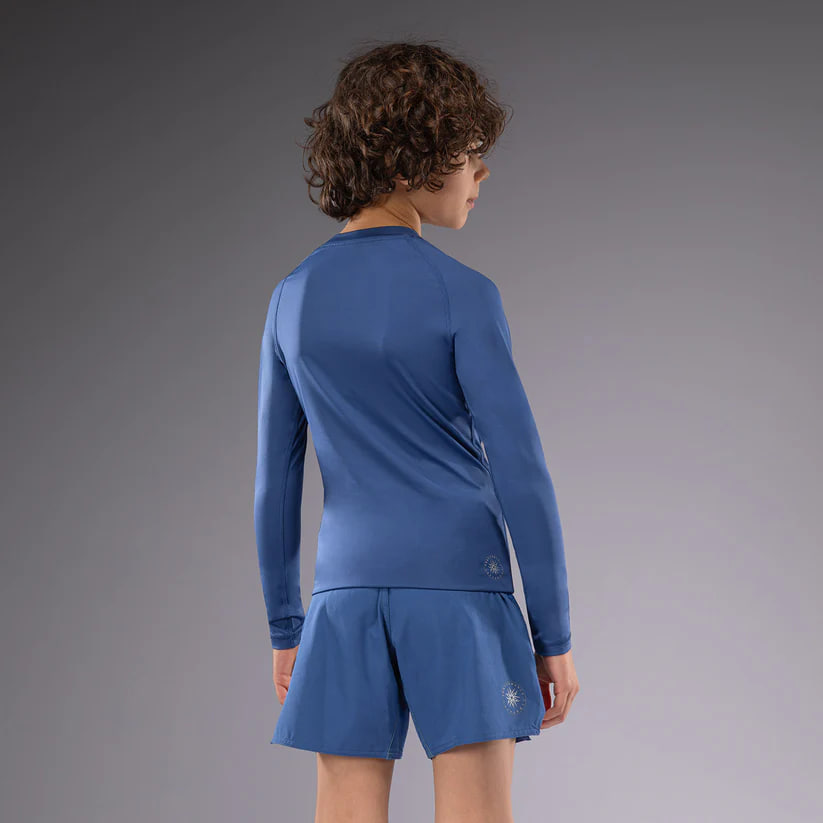 Детский рашгард Venum Contender Kids Rashguards Long Sleeves - Royal Blue фото