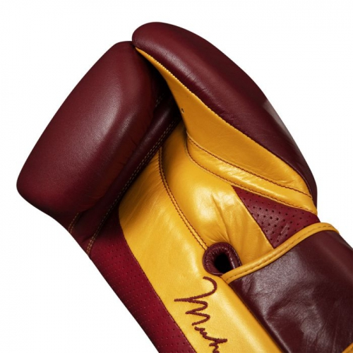 Боксерские перчатки Title ALI Limited Edition Training Gloves Maroon Gold купить