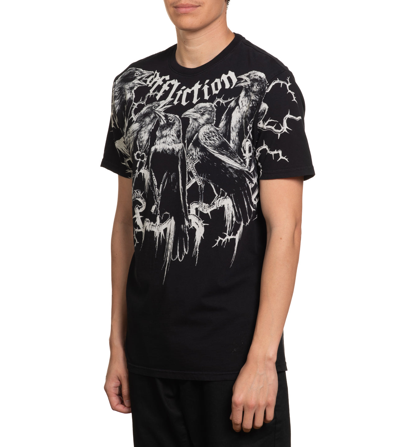 Affliction Crows Tee Black T-shirt price