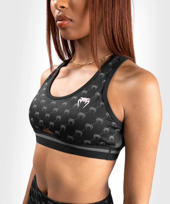 Спортивне бра Venum Monogram Sports Bra Black Pink Gold ціна