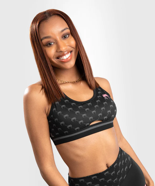 Venum Monogram Sports Bra Black Pink Gold buy