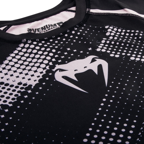 Компрессионная футболка Venum Technical Compression T-shirt Long Sleeves Black Grey оригинал