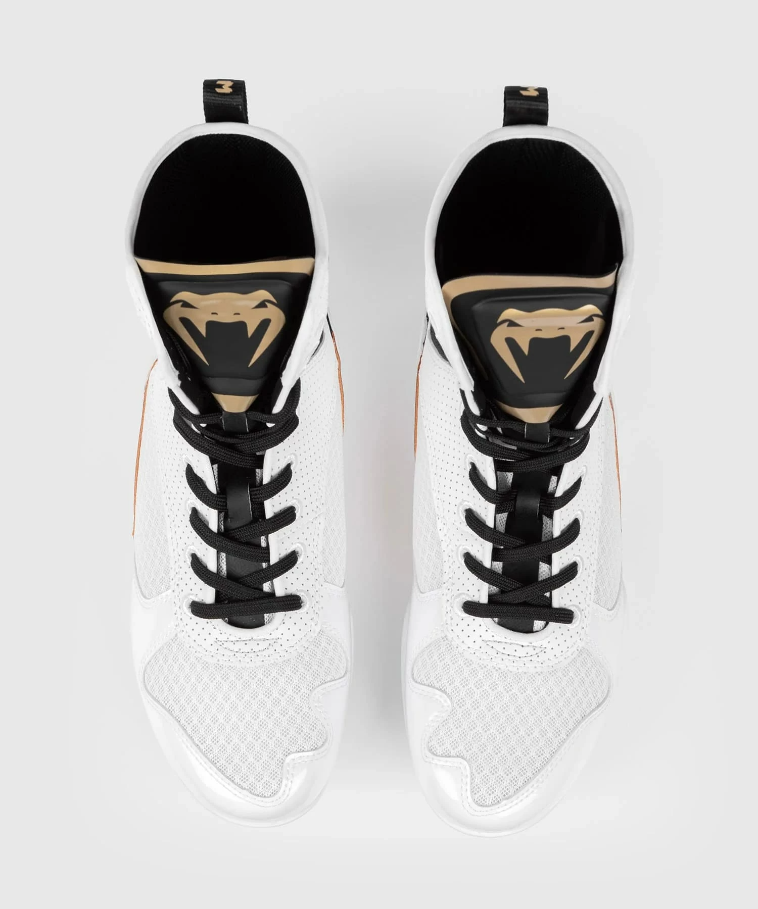 Боксерки Venum Elite Boxing Shoes White Black Gold вартість