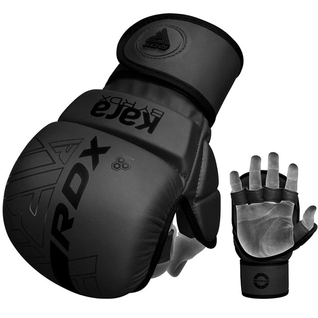 Рукавиці для MMA RDX F6 Kara Shooter Sparring Gloves Matte Black купити
