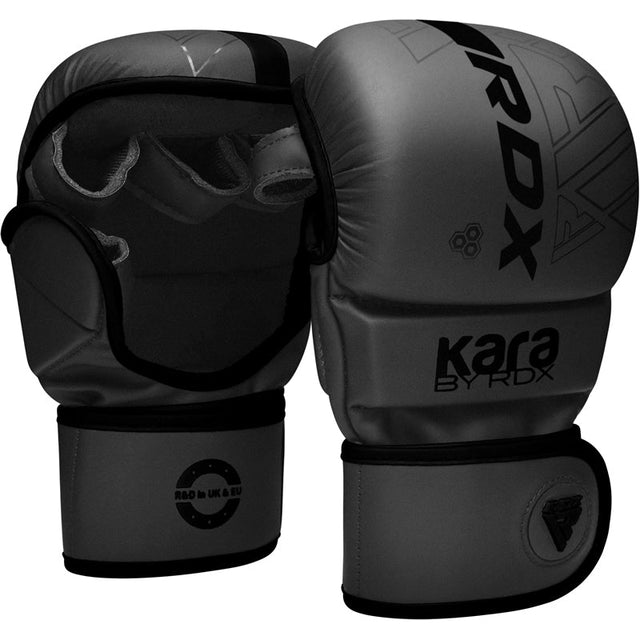 Рукавиці для MMA RDX F6 Kara Shooter Sparring Gloves Matte Black оригінал